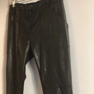 Sexy stretchy faux leather and spandex pants